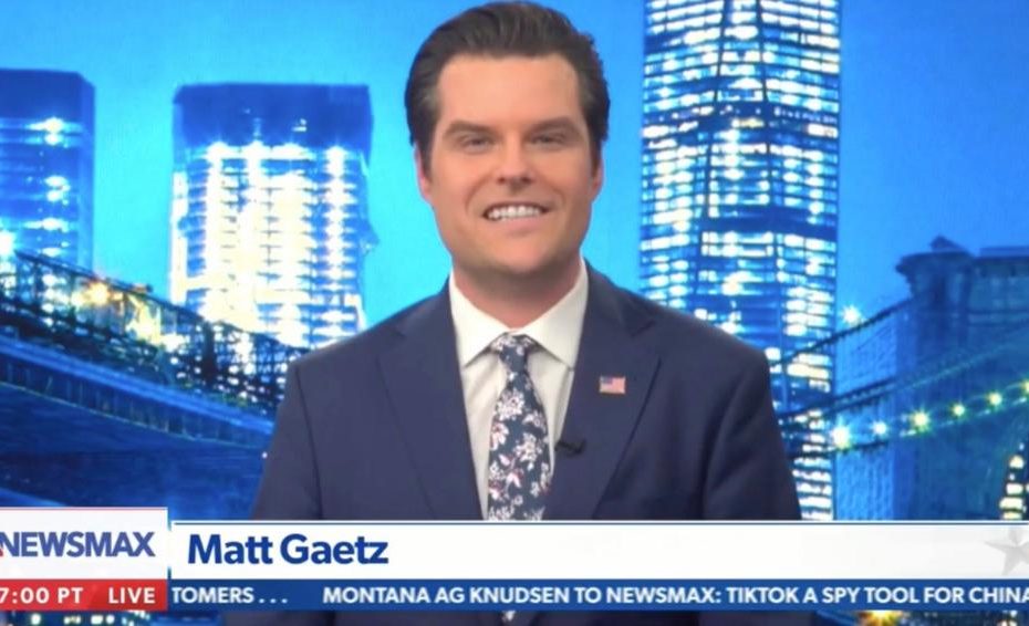Newsmax guest host Matt Gaetz beats CNN in the ratings