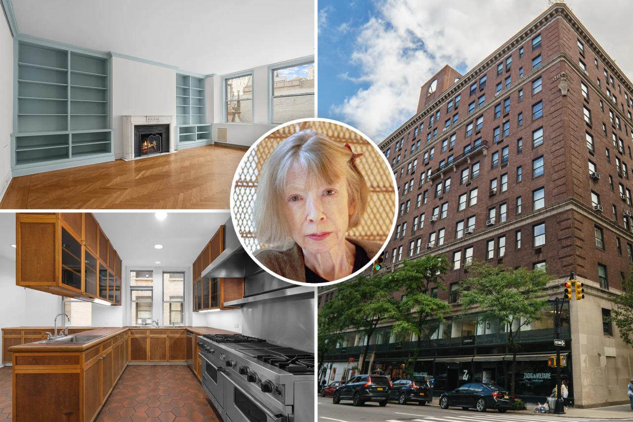 Joan Didion’s NYC apartment gets a big M price cut