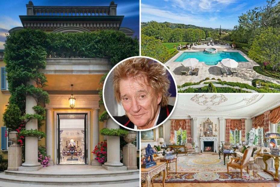 Rod Stewart lists LA mansion for $70M