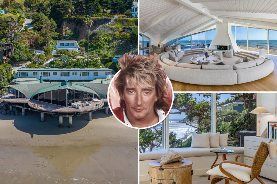 Rod Stewart’s former Wave House lists for $49.5M in Malibu