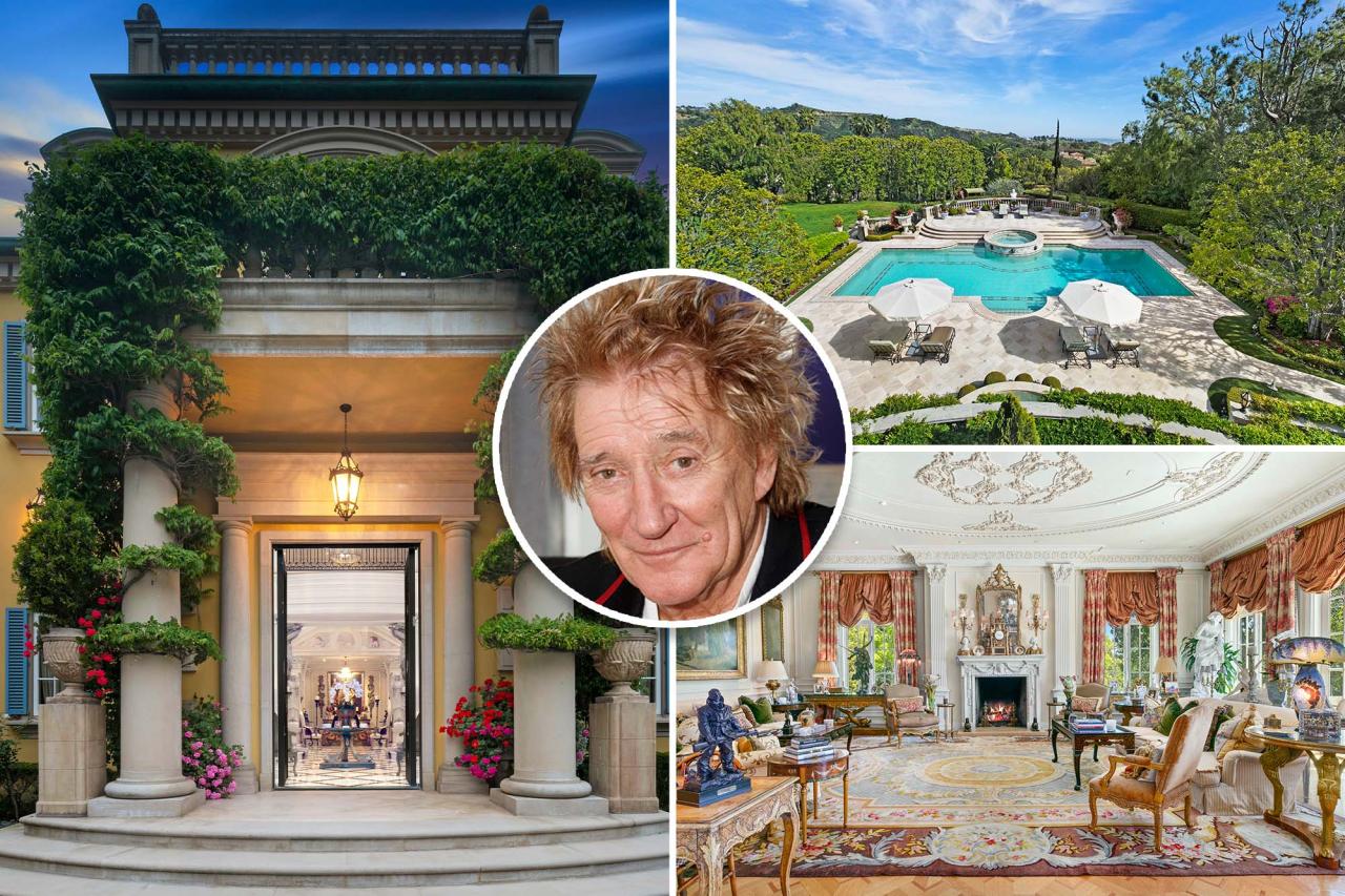 Rod Stewart lists LA mansion for M