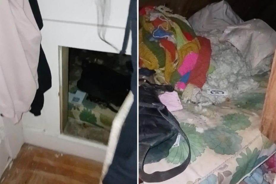 Family finds creepy hidden room filled with weird belongings